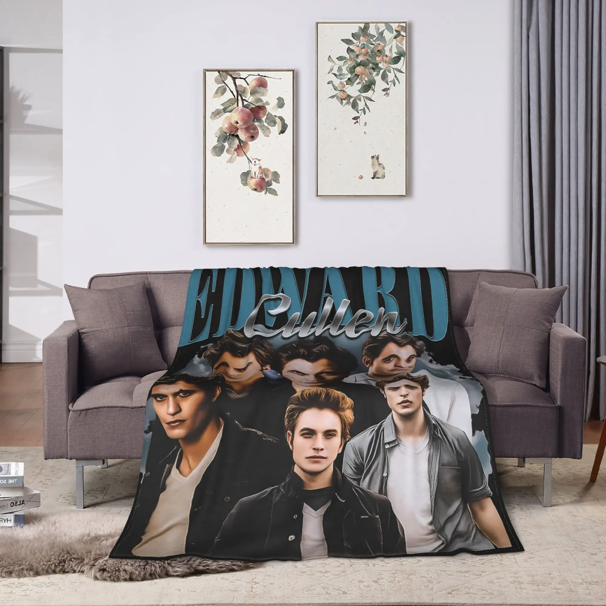 جاكوب الشفق ساغا سوبر البطانيات الدافئة الطلاب أفخم الفراش يلقي طباعة غرفة المعيشة الفانيلا المفرش أريكة غطاء سرير