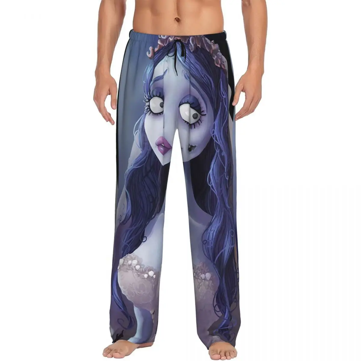 

Пижамные штаны Emily The Corpse Bride на заказ, мужская одежда для сна, штаны для сна с карманами