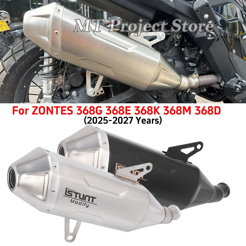 Slip-On für ZONTES ZT368G ZT368 ZT 368 G D E M K 2025 - 2027 Motorrad-Auspuffanlage Modifizierter Schalldämpfer Auspuffrohr Escape Moto DB Killer