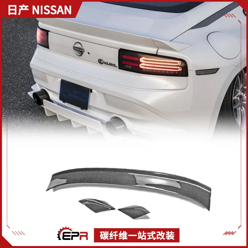 

Подходит для Nissan RZ34 Fairlady 400Z, модификация из углеродного волокна KR, хвост заднего спойлера, фиксированное ветровое крыло
