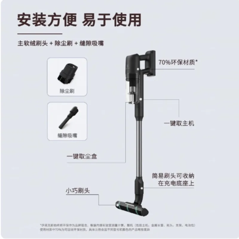 고양이 털과 먼지 진드기 제거를 위한 강력한 흡입력을 갖춘 휴대용 무선 경량 진공청소기 71512