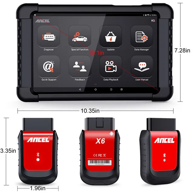 Original Obd2 Diagnostic Scanner Ancel X6 OBD2 Auto Diagnostics Scanner Tool Professional Scanner SRS DPF Car Diagnostic Tool