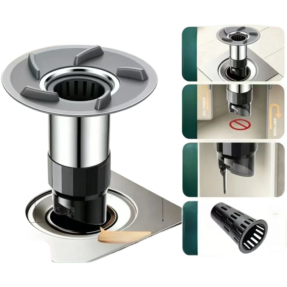 Stainless Steel For vortex Drain Core Magnetic Seal Design Blocks Insects Hair Filter Fits 34mm 70mm Drain Diameters