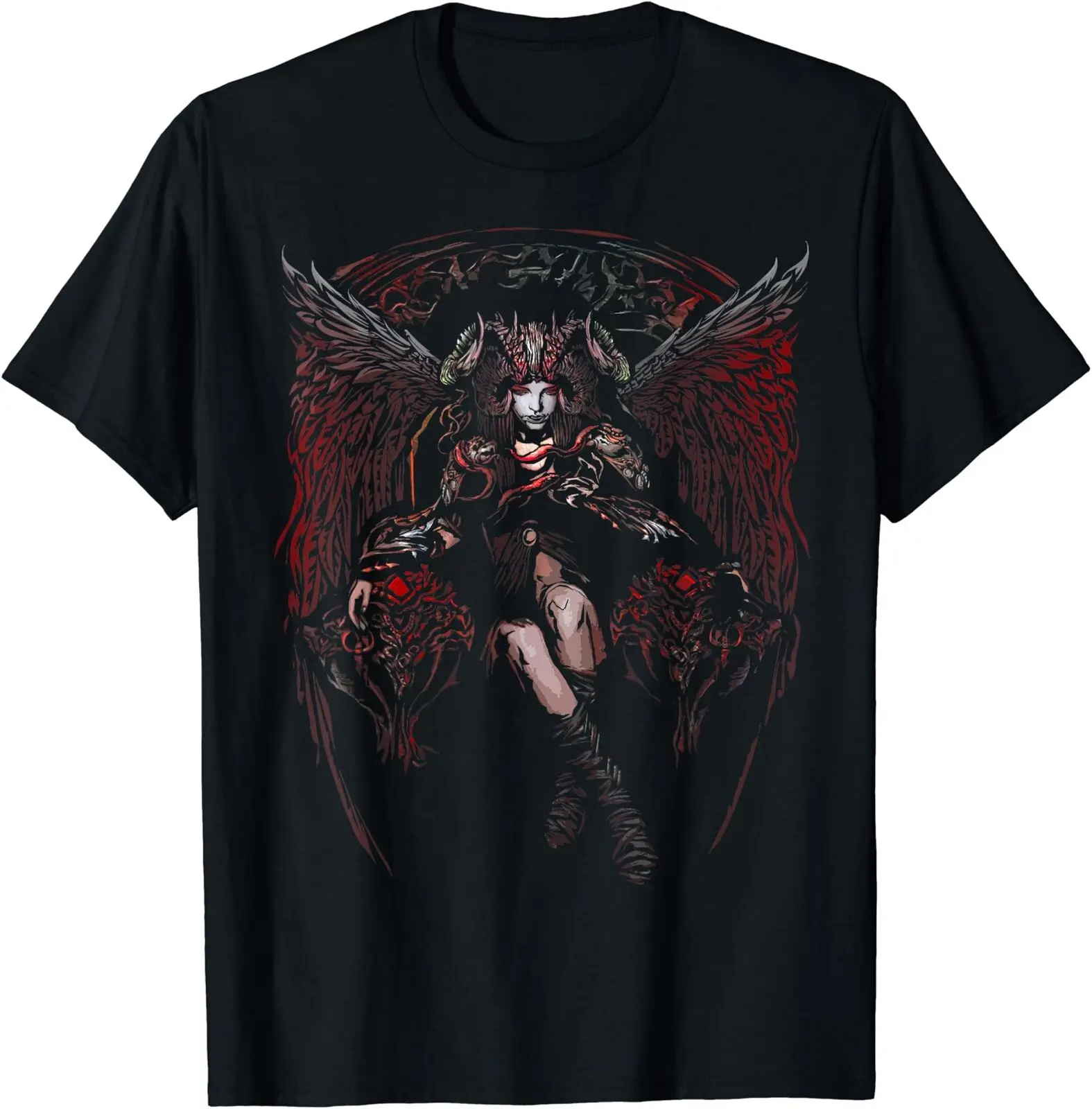 Succubus Medieval Mythology Demon Horror Occult Halloween T-Shirt Size S-5XL