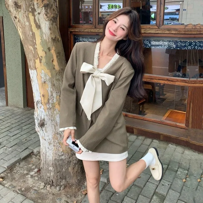 Shpmishal Abito francese alla moda e di fascia alta 2025 Primavera e autunno da donna Nuovo design Giacca da abito casual Abbigliamento femminile