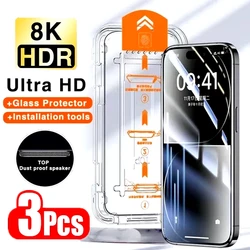 1-3Pcs 코팅 설치 상자 HD 화면 보호기 삼성 S25 울트라 S24 S23 플러스 S21 S22 A56 A36 A26 A55 5G A54 A53 A33 A35 A15