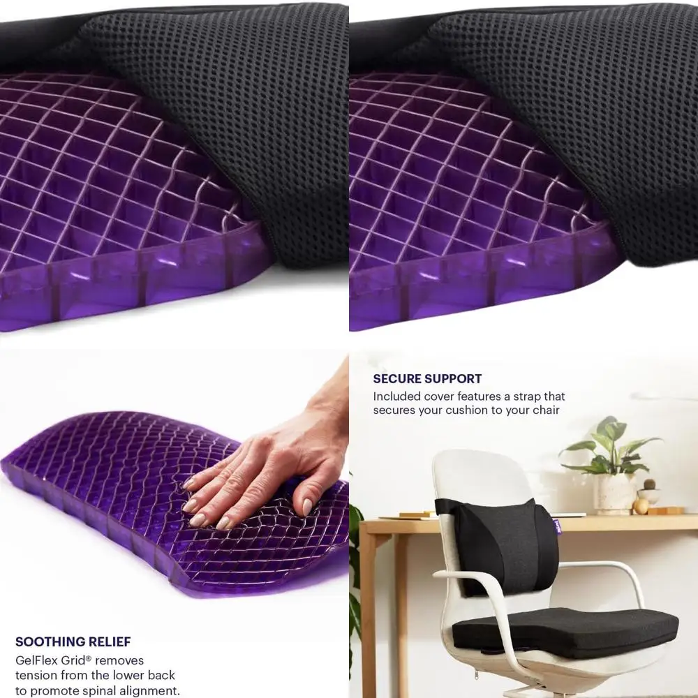 

Эргономичная подушка для стула премиум-класса с решеткой для предотвращения давления для максимального комфорта — идеально подходит для игр, путешествий и повседневного использования —