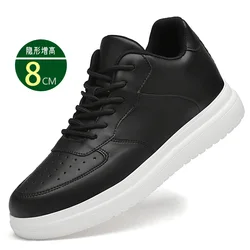 2024 New Elevator Shoes Men Sneakers Summer Hidden Heels Heightening Shoes For Male Wedges Insole 8CM 10CM Casual Height Shoes