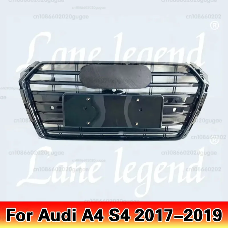 Frontgrill für Audi A4 B9 Modifiziert S4 2017 2018 2019 Kühlergrill Frontstoßstange Racing-Grills Auto-Zubehör Frontstoßstange