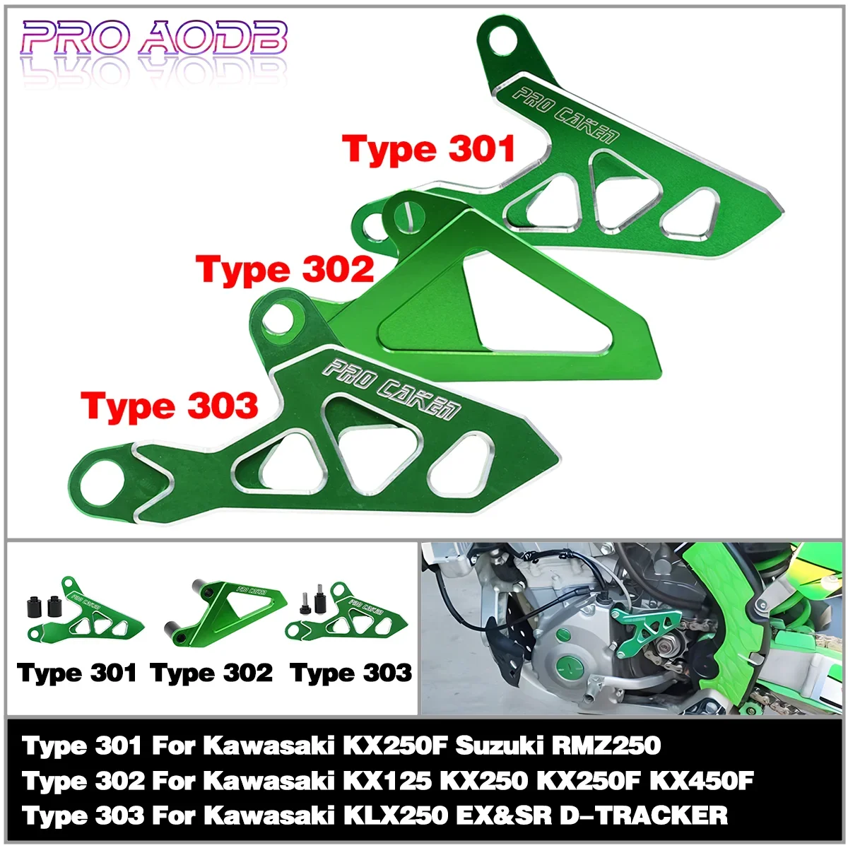 Motocross Motorcycle Accessories Front Sprocket Cover Chain Protector Guard For Kawasaki KX125 KX250 KX250F KX450F 03-2019 2021