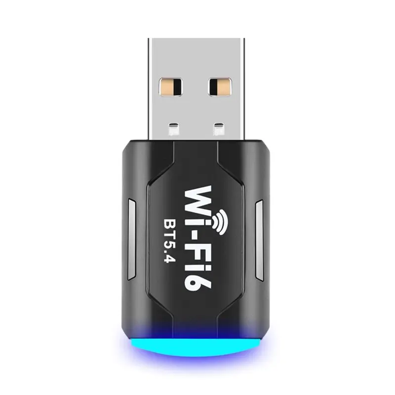 Dual Band Wifi 6 USB Bluetooth 5.4 Adapter 2 In 1 Dongle Wireless Network Receiver Driver Free 2.4G& 5Ghz Wlan