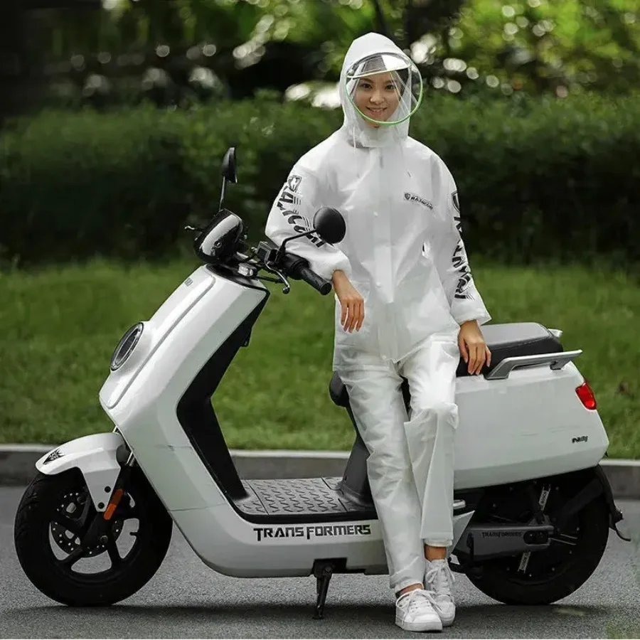 Waterproof Windbreaker Rain Coat Adult Motorbike Raincoat Fabric Jacket Rain Coat Pants Suit Chubasquero Mujer Rain Gear