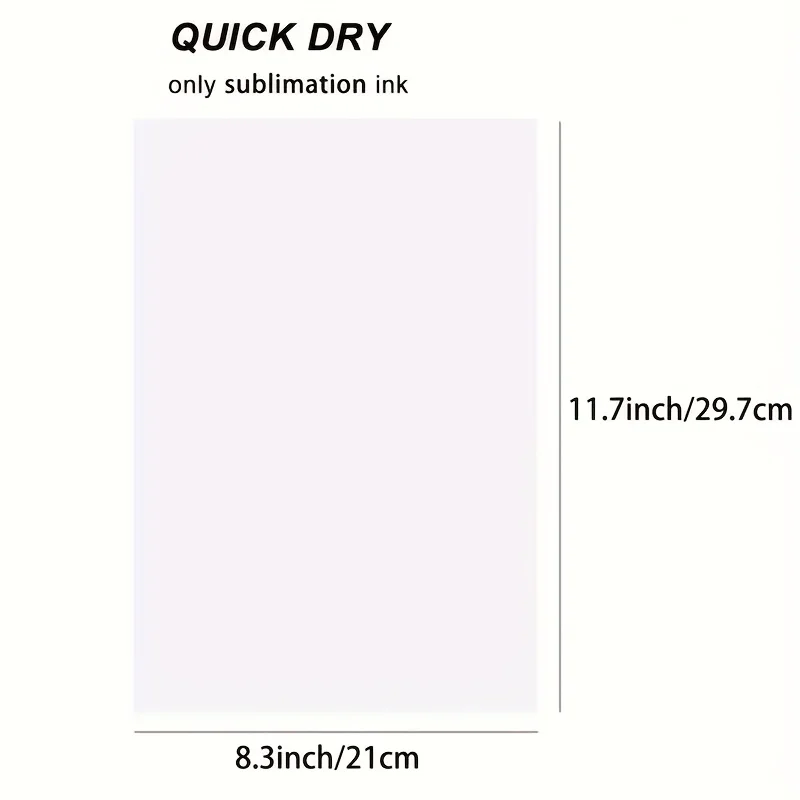 ESHANG Sublimation Paper A4(8.3x11.7 Inch)Size 100 Sheets 110g for Heat Transfer Light Fabric, T Shirt, Mug, Tumbler, Compatible