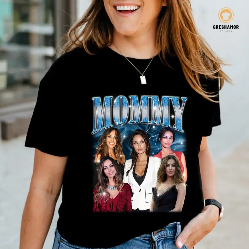 Custom Funny Photo Mommy T-Shirt, Personalized First Mom Mothers Day Gift Idea for Wife or Daughter, Shirt With Mama Face on It