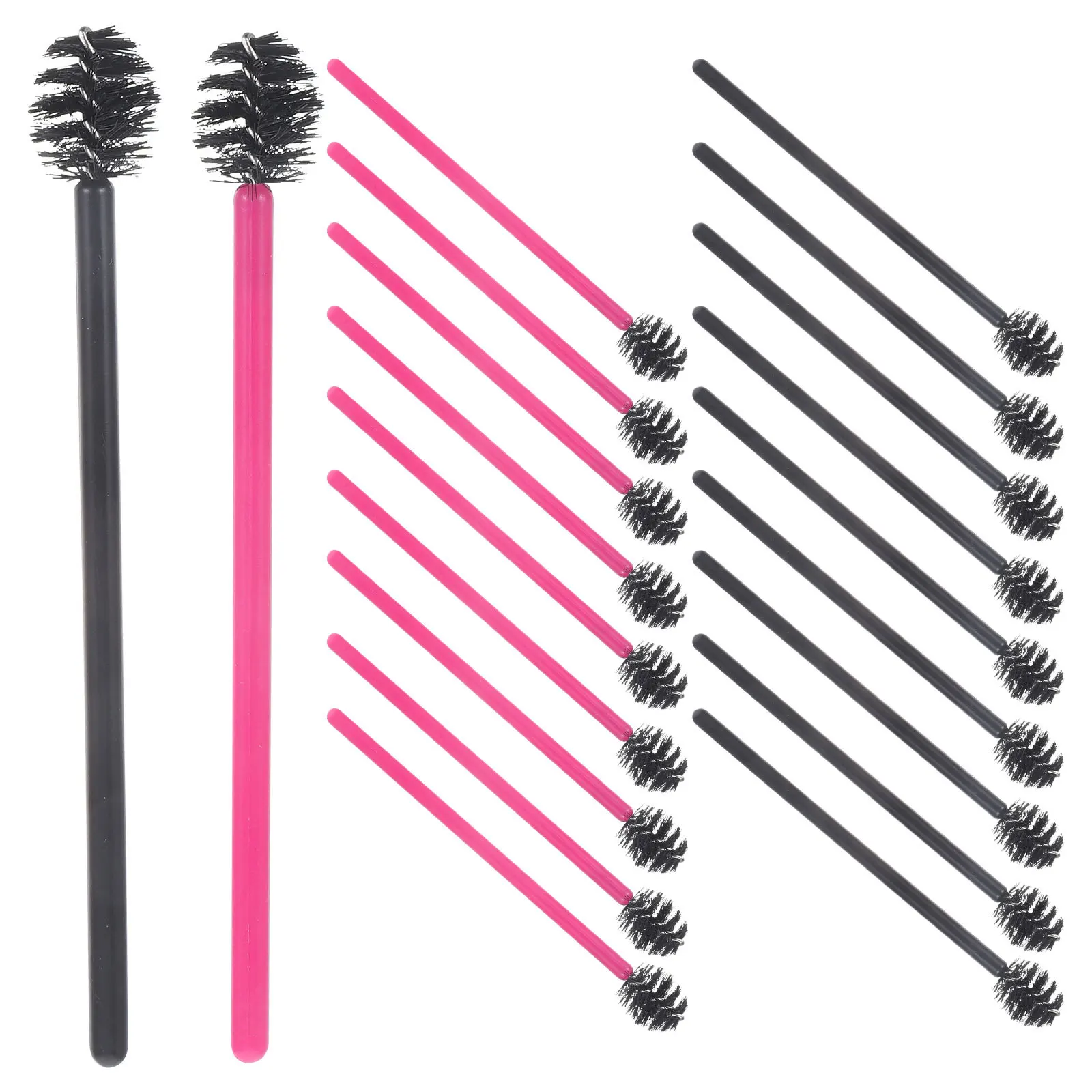 Ensemble de pinceaux à cils jetables, 100 pièces, baguettes de Mascara pour sourcils et cils, taille compacte, idéal pour les voyages, usage quotidien, maquillage