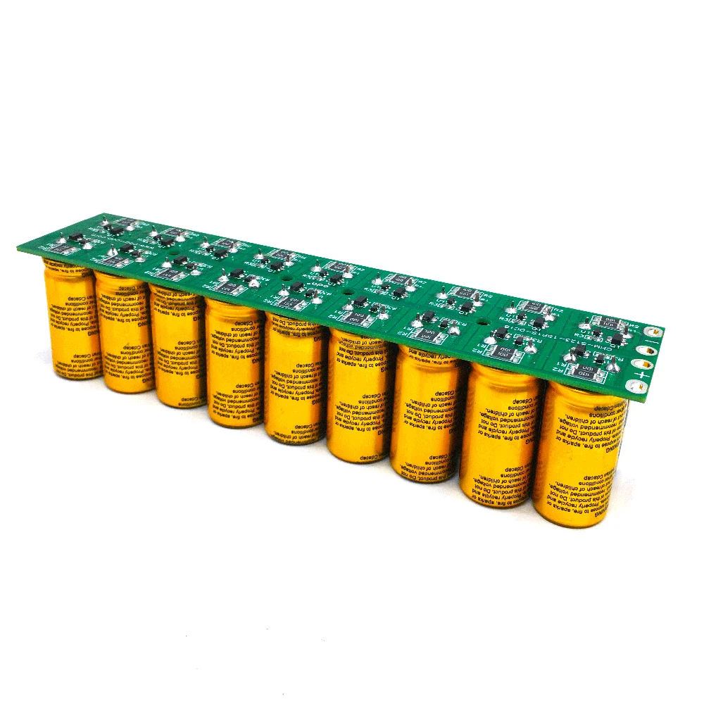 Modules Super Capacitors Farad Capacitor CDA 48V 5.5F SuperCapacitors With Protection Board UltraCapacitor 2.7V100F