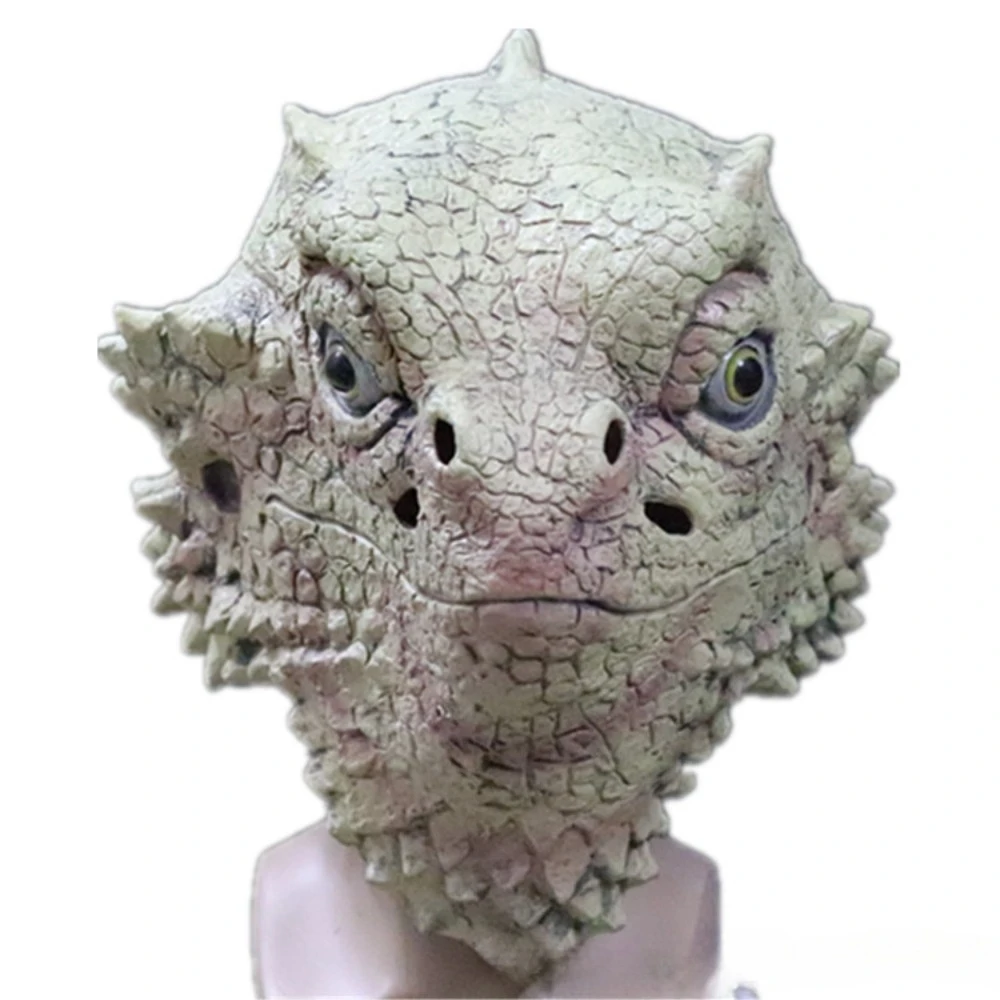 

Маска-голова ящерицы, забавная маска для Хэллоуина, косплей, реквизит для вечеринок и прямых трансляций