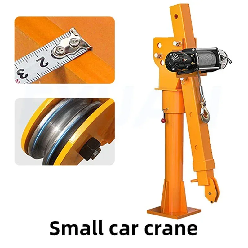 

good 12V24V Thickened Heavy-duty Truck Small Crane For Cehicles Winch Crane Vehicle-mounted Lifting Machine Car Mounted