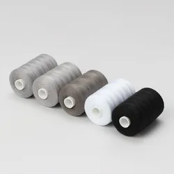 Household sewing thread color hand stitching thread small roll 402 sewing machine thread set Gray tie plastic box sewing thread
