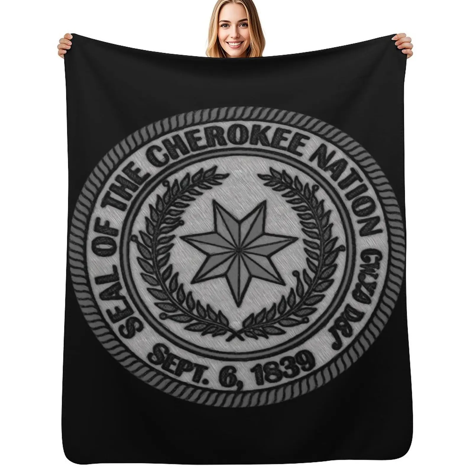 Cherokee Nation Throw Blanket Luxurious Soft Blanket Holiday Gift for Family