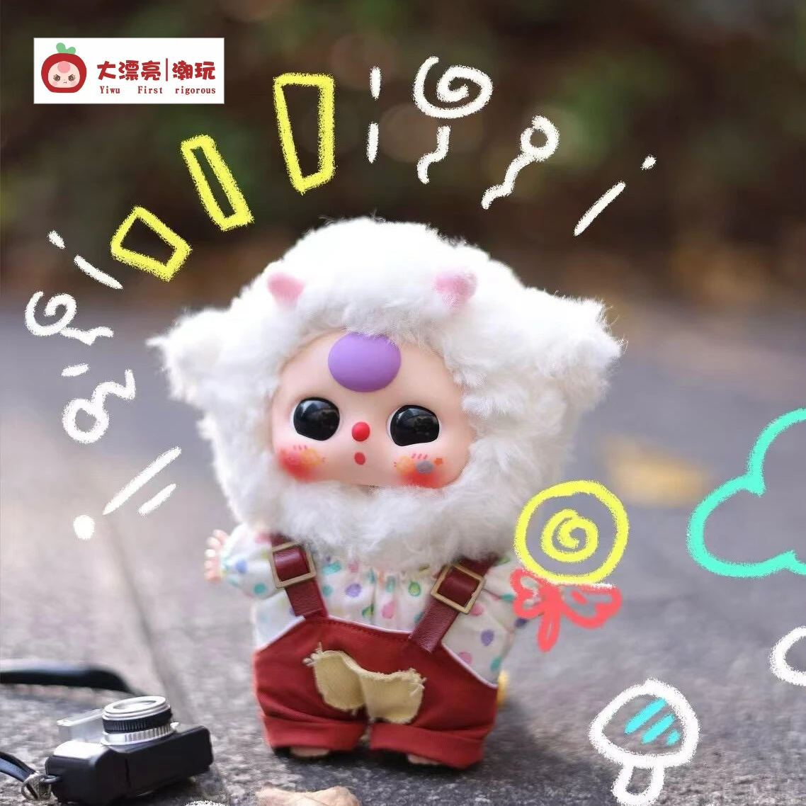 Original Baby Three Little Cutie Series Vinyl Doll Kawaii Pendant Doll Plush Blind Box Stuffed Toys Decoration Girls Xmas Gift - Image 4