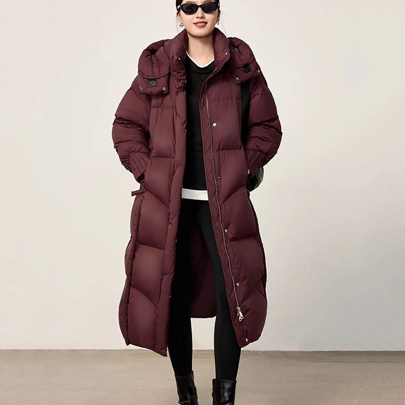 Cappotto da donna 90 Piumino invernale da donna in piumino d'anatra bianca 2025 Nuovo piumino da donna per il tempo libero con cappuccio di alta qualità Parker H770