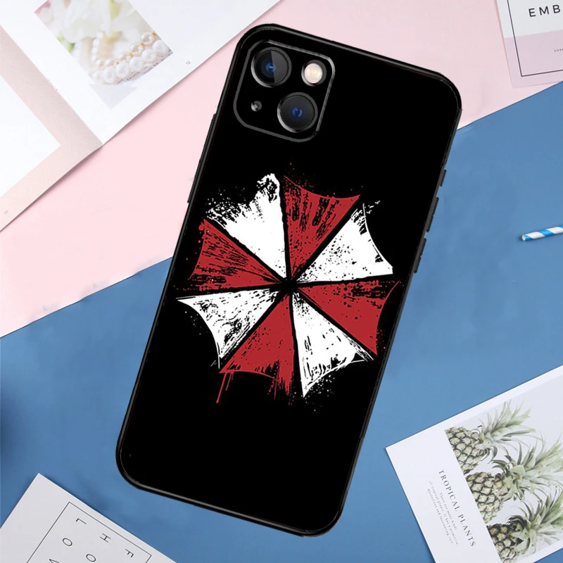 Umbrella Corporation Soft Case For iPhone 14 13 11 12 15 16 Pro Max Mini X XR XS Max Plus Full Cover