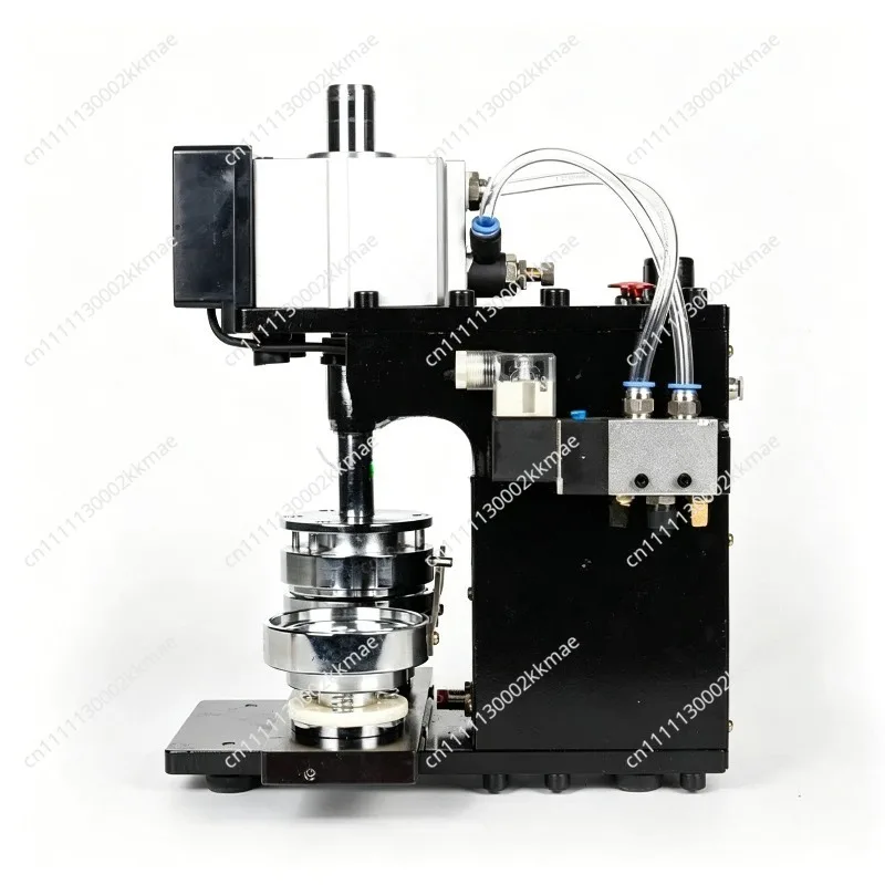 Automatic badge machine, pneumatic ba dge machine, tinplate bad ge making machine, double flash, including badg e mold