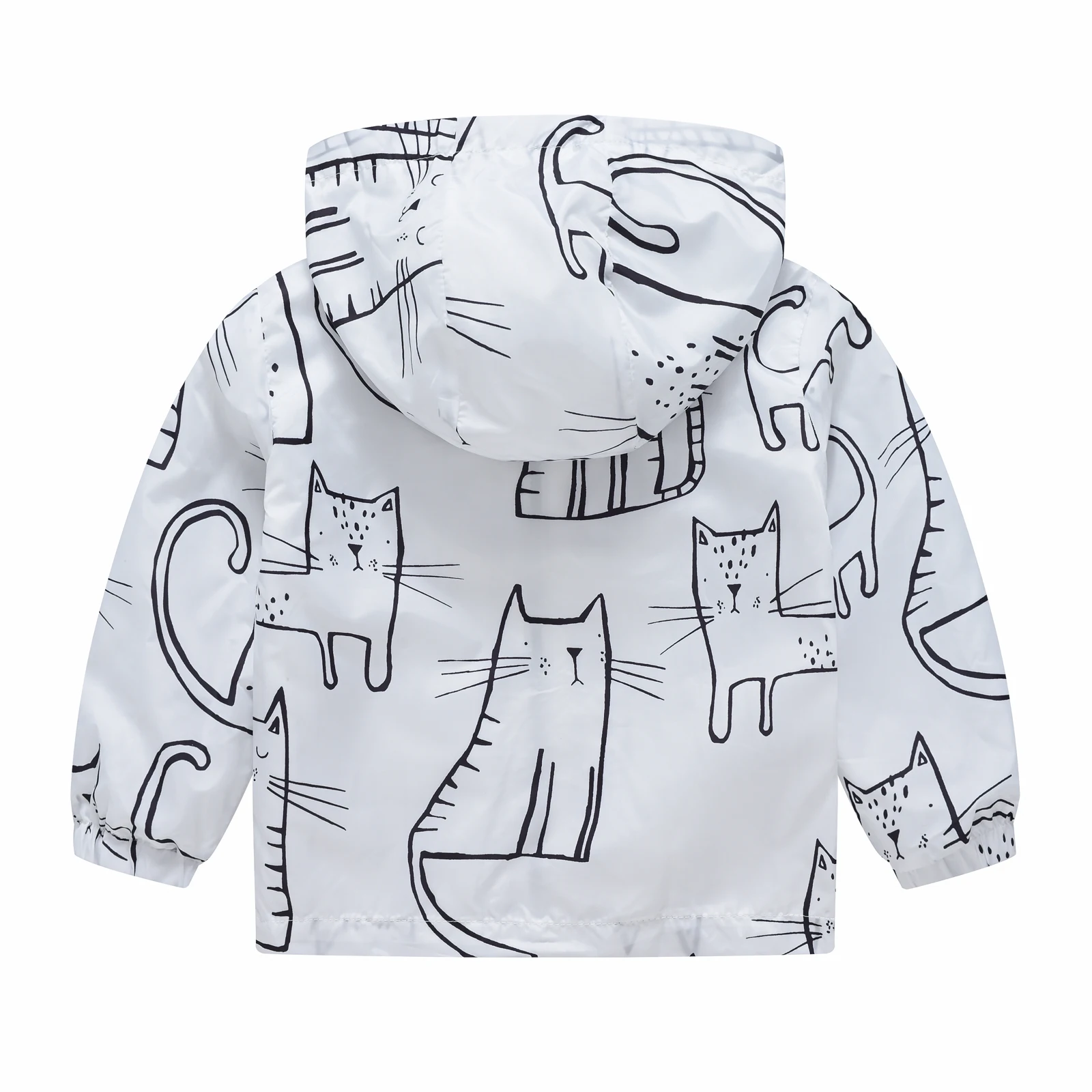 Stylish Cartoon Dinosaur Windbreaker Jacket for Girls - Perfect for Casual Wear!