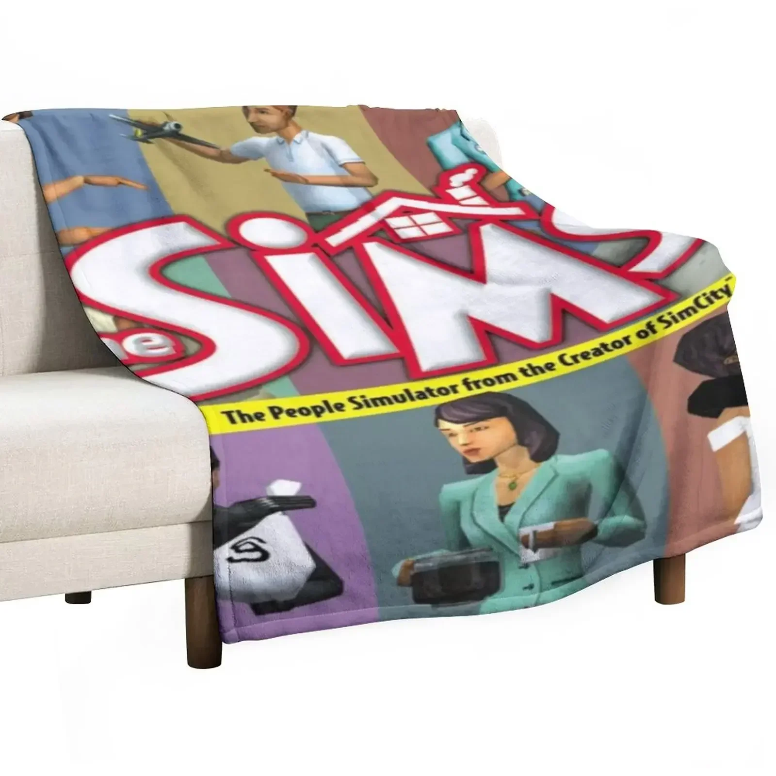 

PS1 The Sims Throw Blanket Retros Sofas Sofa Throw Loose Blankets