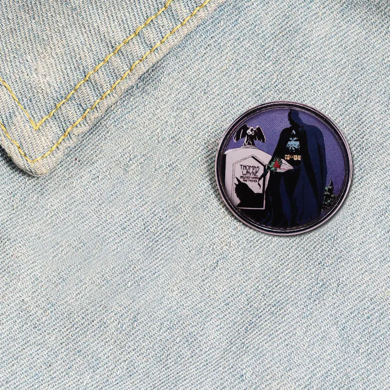 80s كلاسيكي فيلم بطل الشرير علامة مميزة كوميدي دبوس شارة دبوس هالوين مجوهرات #5