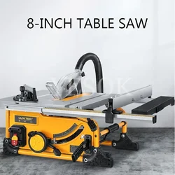 8 Inch Table Saw,210MM Wood Cutting Saw,Dust Free Portable Woodworking Cutting Machine 1500W 80 Teeth Sliding Circular Saw