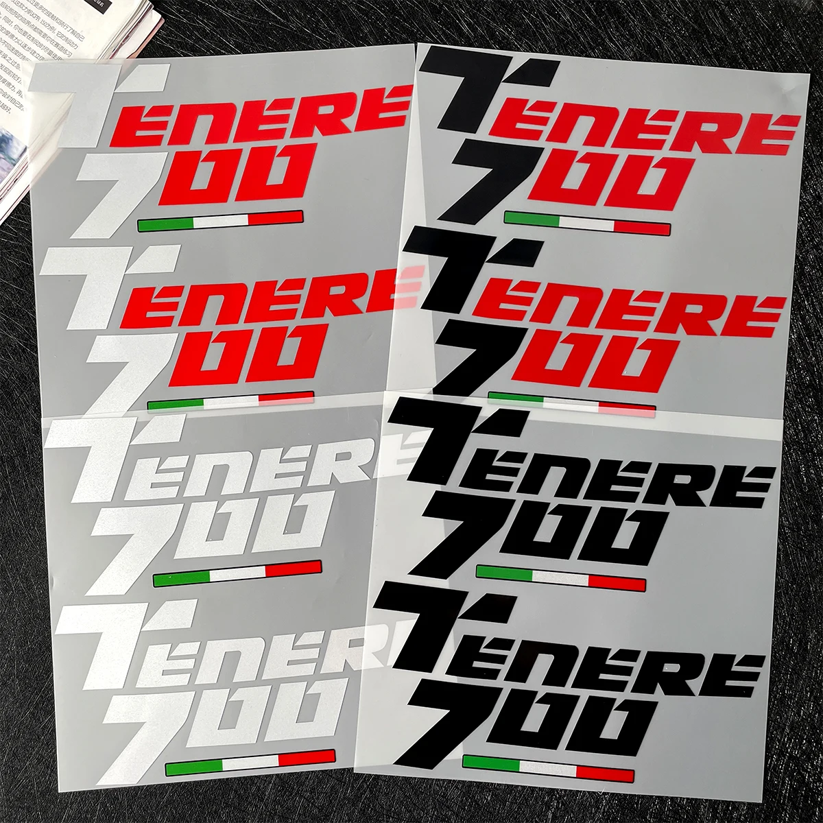 For Tenere 700 Reflective Vinyl Sticker Motorcycle Fairing Waterproof Decorative Decals Modified Accessories view 4