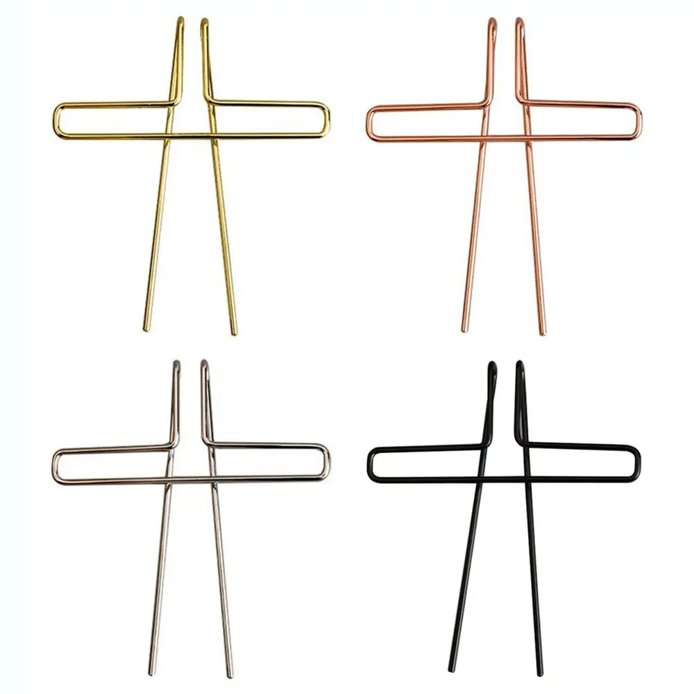 2Pcs High-quality Metal Song Book Clips Musician Helper Hollowing Out Page Holder Music Note Clips Speech Draft