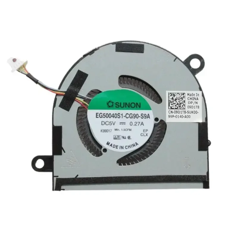 New Original Laptop CPU Cooling Fan For Dell Latitude 14 7400 P100G001 9410 2-in-1 DC28000M3SL EG 50040S1-CG90-S9A 09D1T8