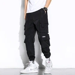 Fashion Men Cargo Pants Hip Hop Joggers Cargo Pants Men Harem Pants Multi-Pocket Man Sweatpants Streetwear Casual Mens Pants