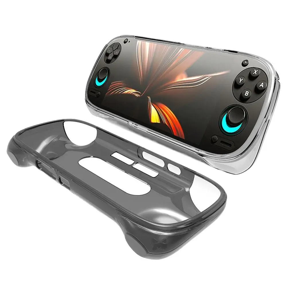 

Retroid Pocket 5, игровой портативный защитный чехол RP5, прозрачный полупрозрачный черный защитный чехол из ТПУ, мягкая резина, простой