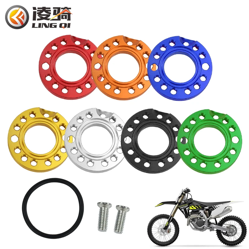 LINGQI 27mm CNC Alloy Carburetor Carb Intake Manifold Adaptor Kit Spinner Plate for Quad Dirt Bike ATV Buggy Motorcycle Parts