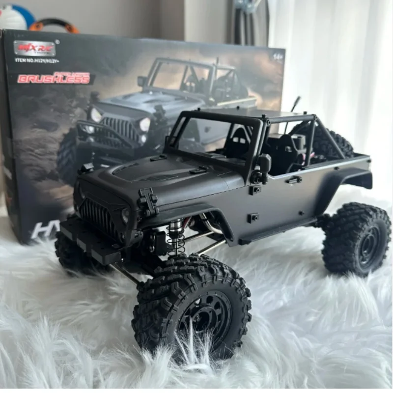 

MJX H12Y 1:12 RC Rock Crawler 4WD Бесщеточные металлические оси 2-скоростная аккумуляторная батарея Готовый вправи подарок