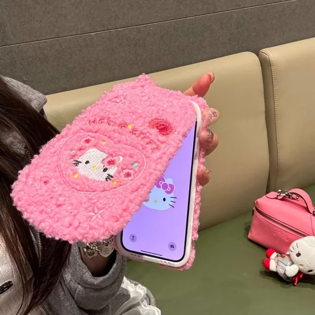 hello_Kitty_._._　iPhone14 proケース　ピンク For Apple iPhone 14 Pro Max 13 12 11 Hello Kitty Cartoon