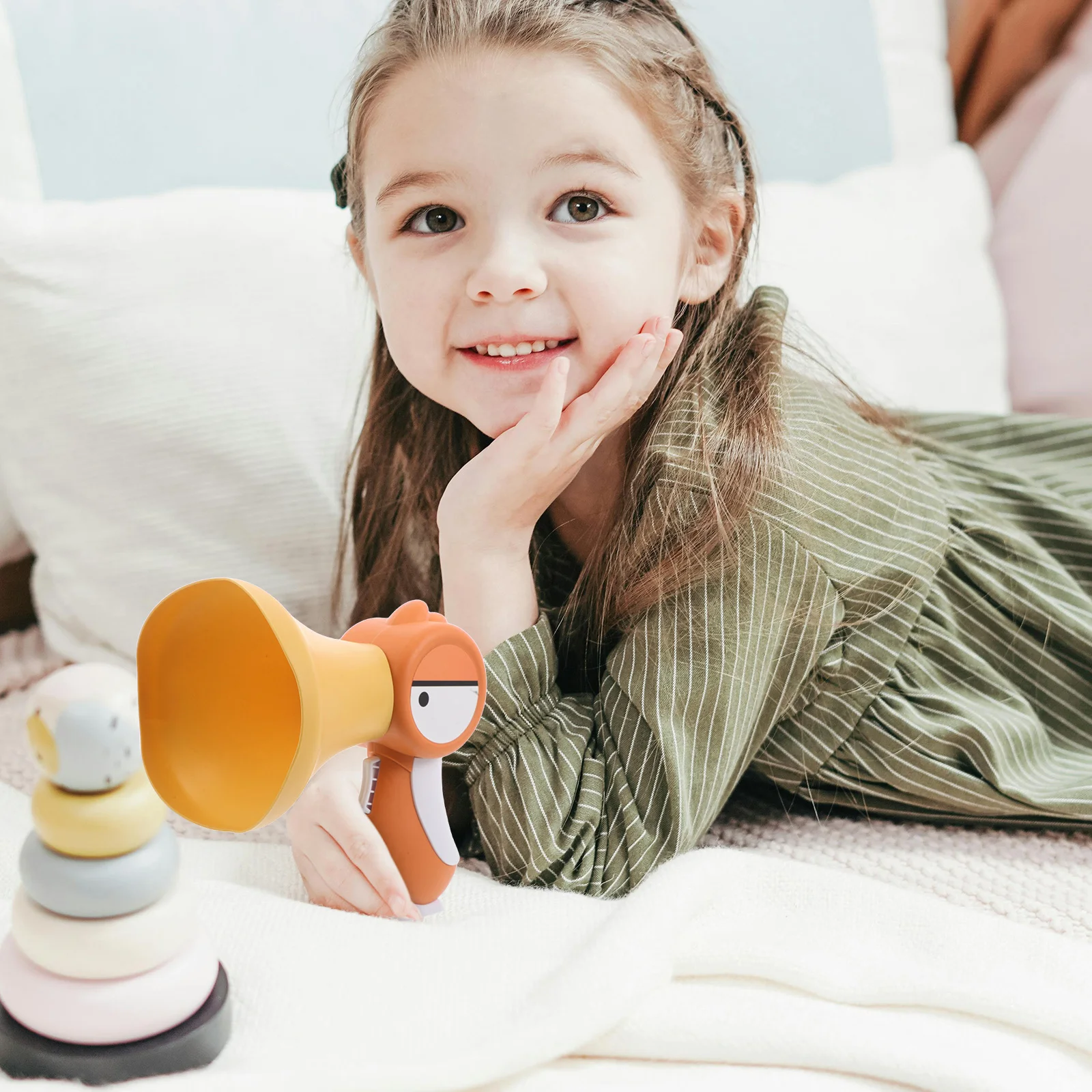 جهاز محمول على شكل طائر مغير الصوت الإبداعي للأطفال مزحة ترفيهية لعب الأدوار صانع الصوت المحمول الضوضاء