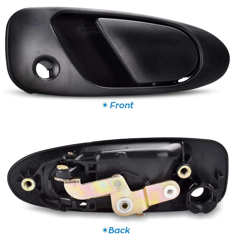 Car Exterior Outside Door Handle Front Rear Pair Set for 1992-1995 Honda Civic / 1993-1997 Del Sol