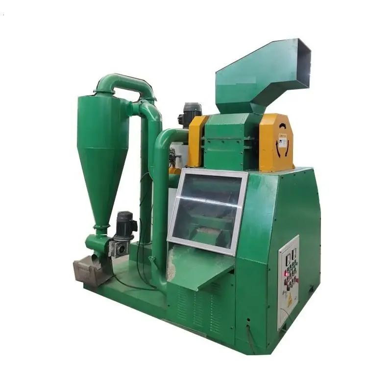 Low Price Plastic Film Recycling Copper Wire Shredder Machine with Motor for Aluminum Alloy Processing High Recovery Rate
