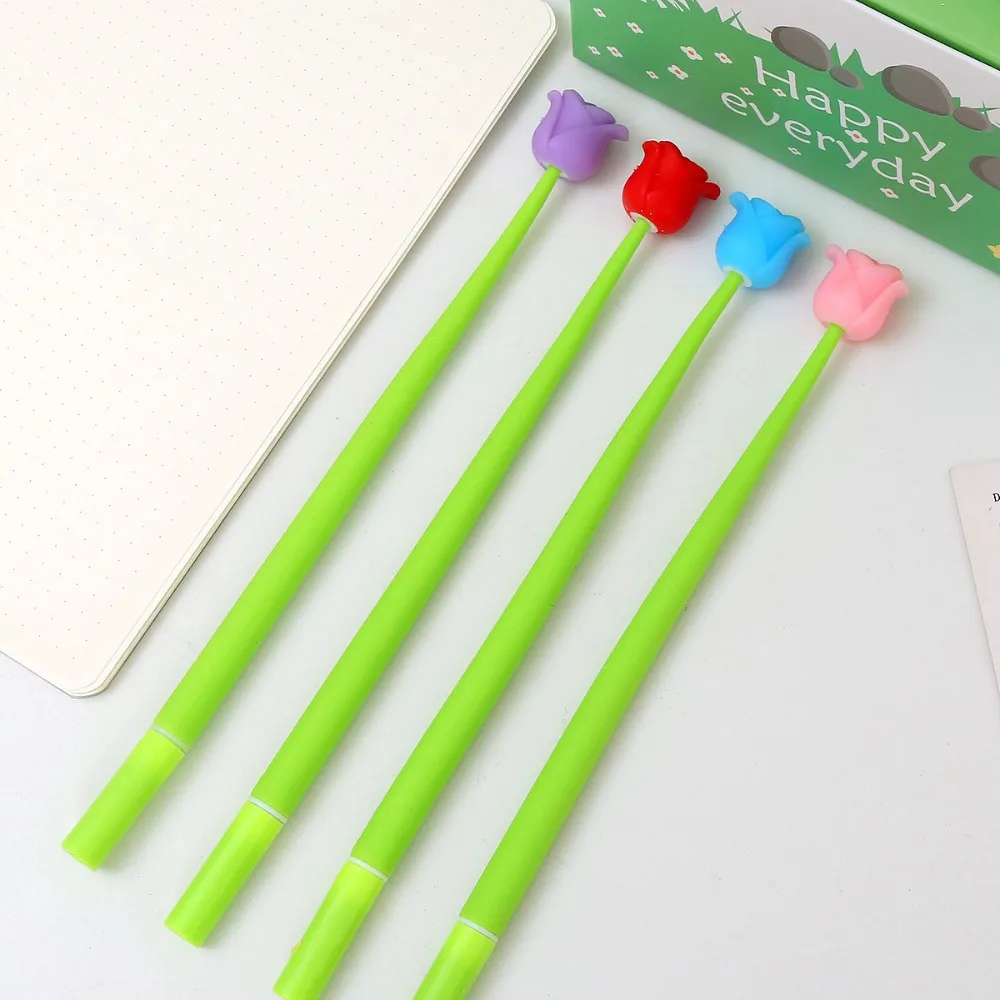 12 Stück Großhandel Rose Soft Shake Gelstifte zum Schreiben von Zubehör für den Schulanfang