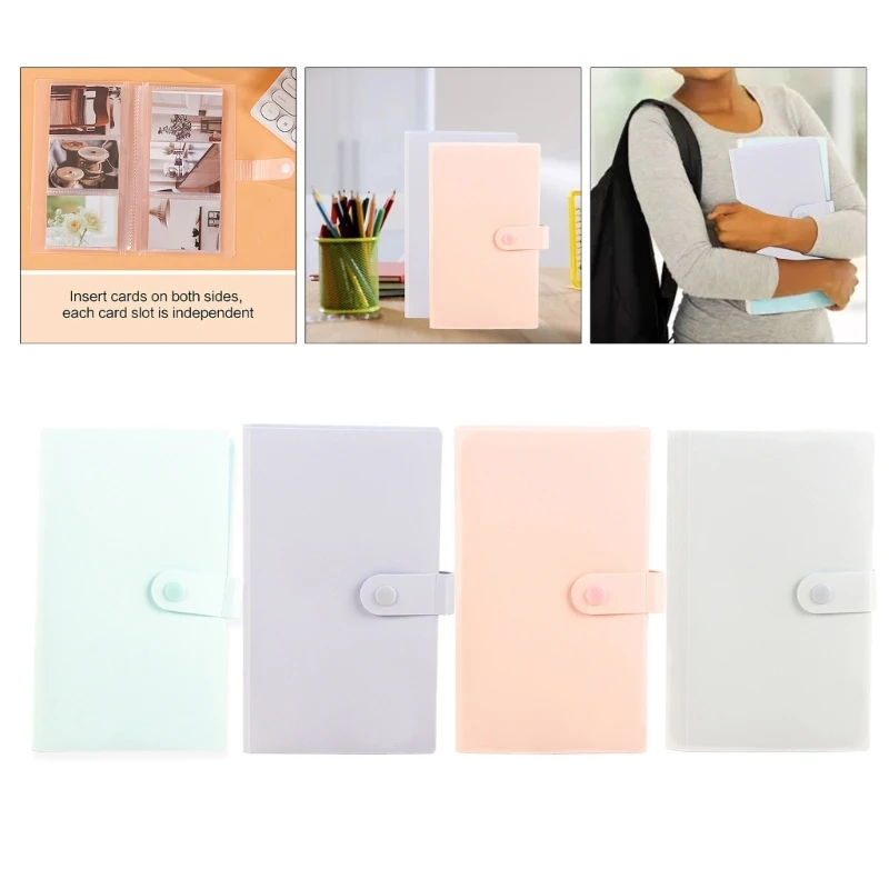 2024 New Transparent Jewelry Storage Book with 84 Slots Rings Earring Organizer Book Card Holder Travel Pouch for Jewelry,Photo