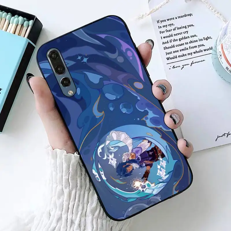 Anime Genshin Impact Phone Case for Huawei P30 40 20 10 8 9 lite pro plus Psmart2019