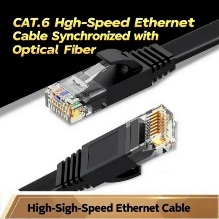 CAT 6 Ethernet Cable Flat Cat6 Lan Cable Gigabit 1000mbps UTP RJ45 Network Patch Cord 1m-30m For Switch Splitter Modem Router