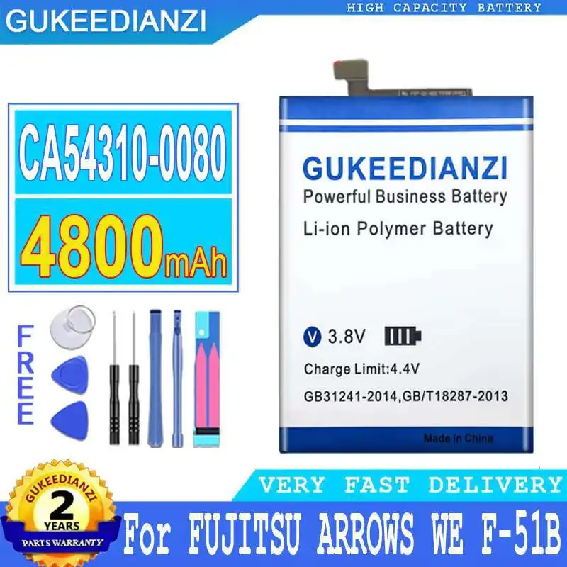 

High Performance For Fujitsu Arrows WE F-51B CA54310-0080 4800Mah Mobile Phone Battery