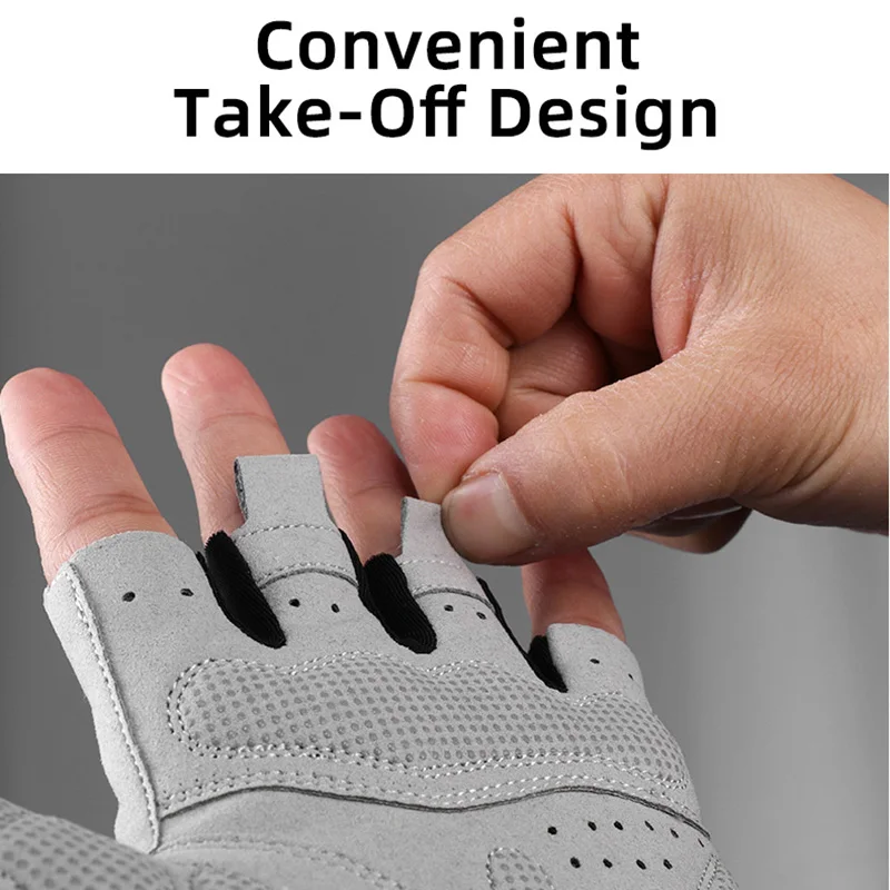 ROCKBROS Cycling Gloves Half Finger Summer Men Women MTB Road Bike Gloves Shockproof Breathable Bicycle Cycling Equipment