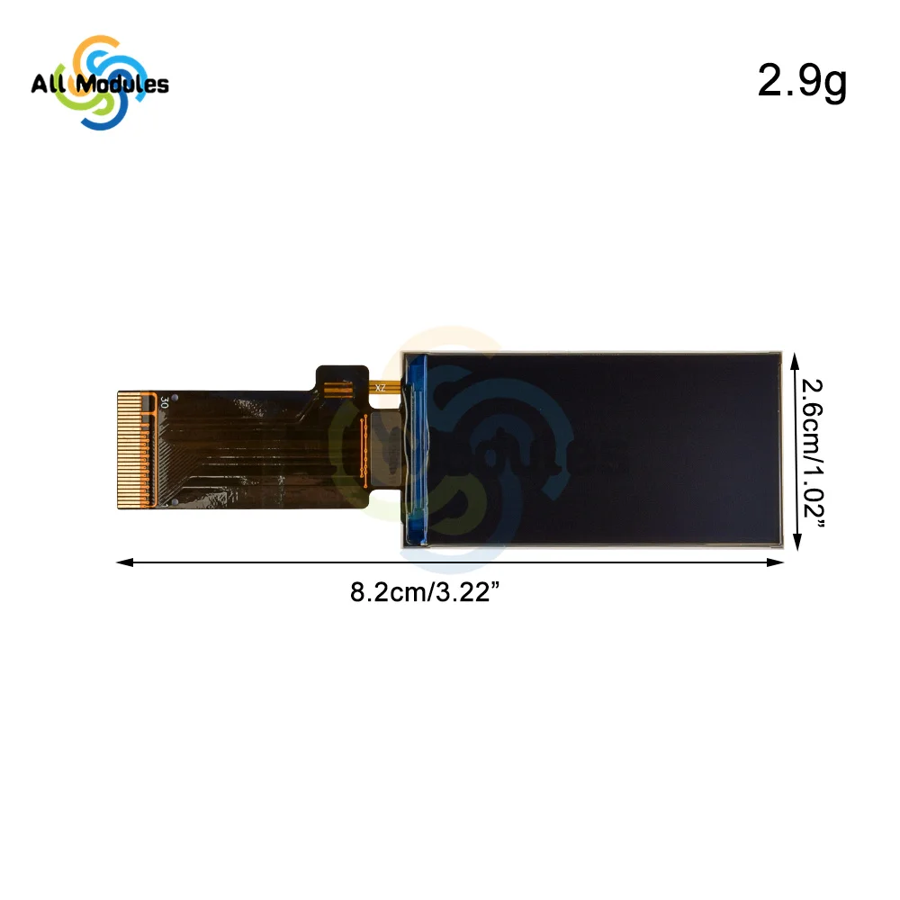 1,9 Zoll TFT LCD Display 170x320 HD ISP LCD Bildschirm ST7789 Treiber Serieller Bildschirm 3,3V LCD Display